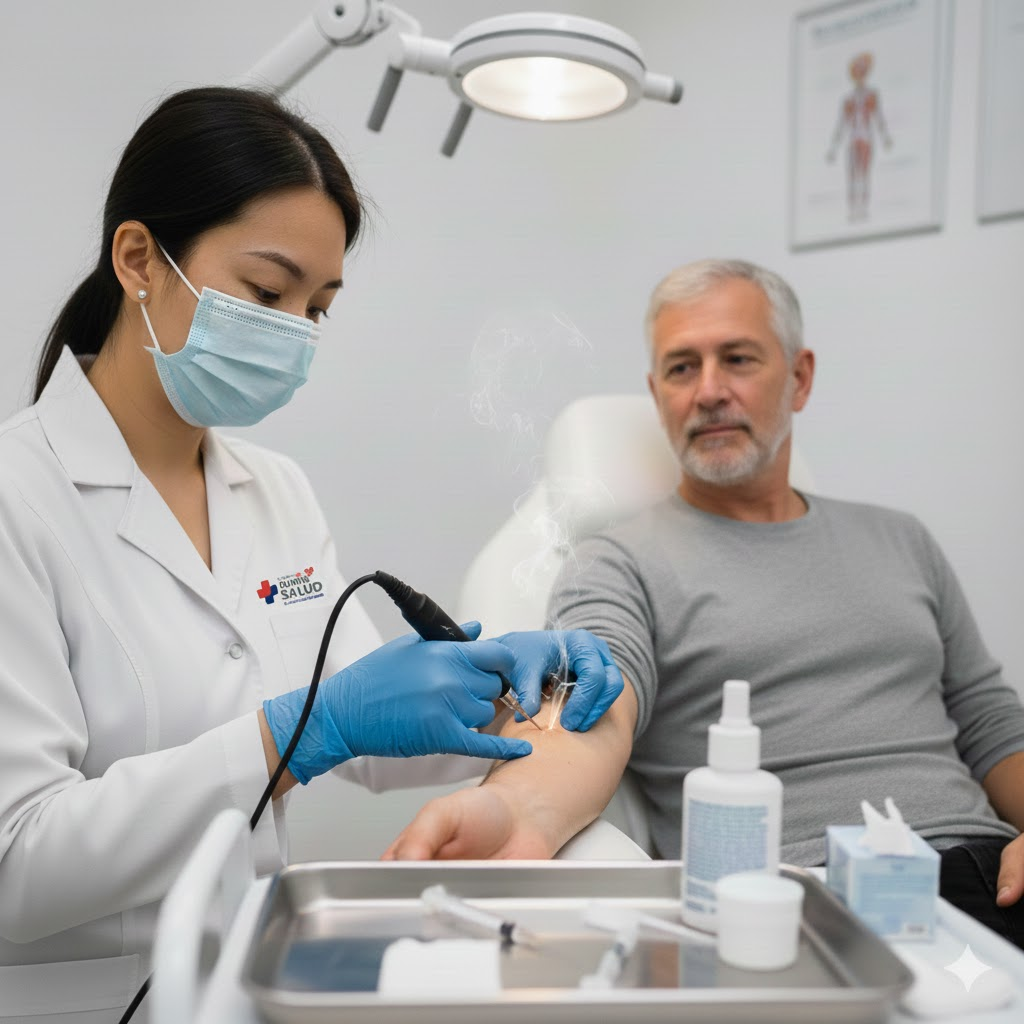 Electrocauterización dermatológica