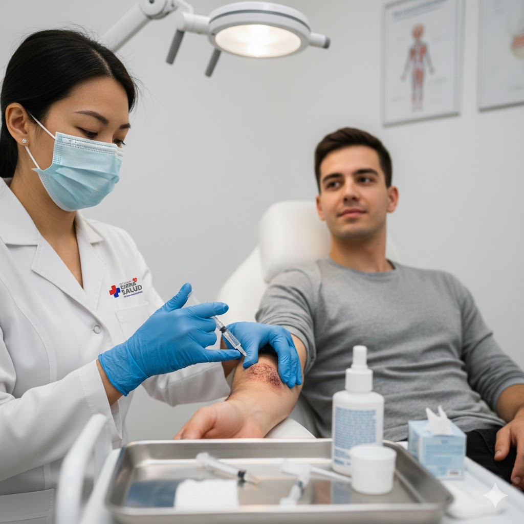 Infiltración dermatológica