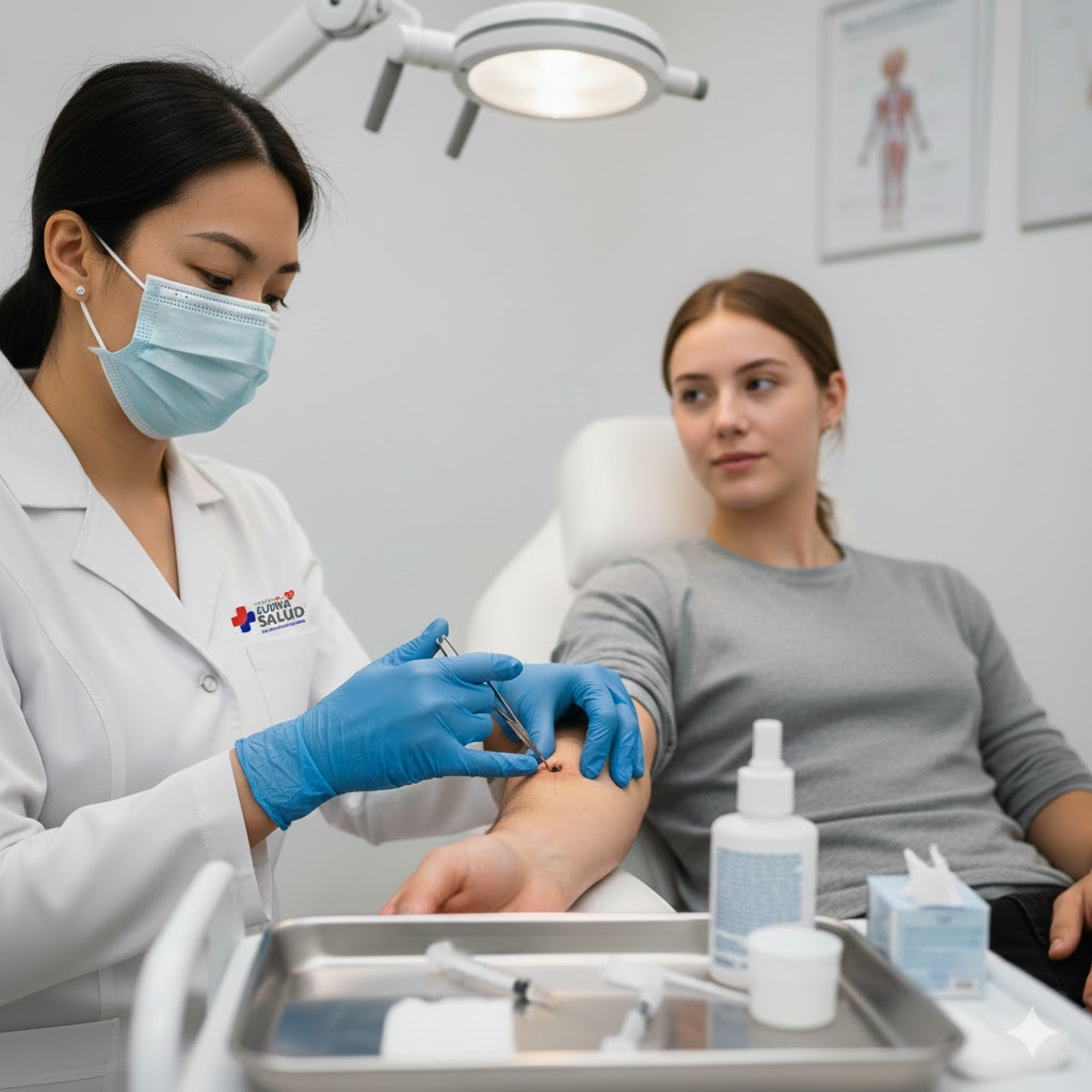 Exéresis de lesiones cutáneas