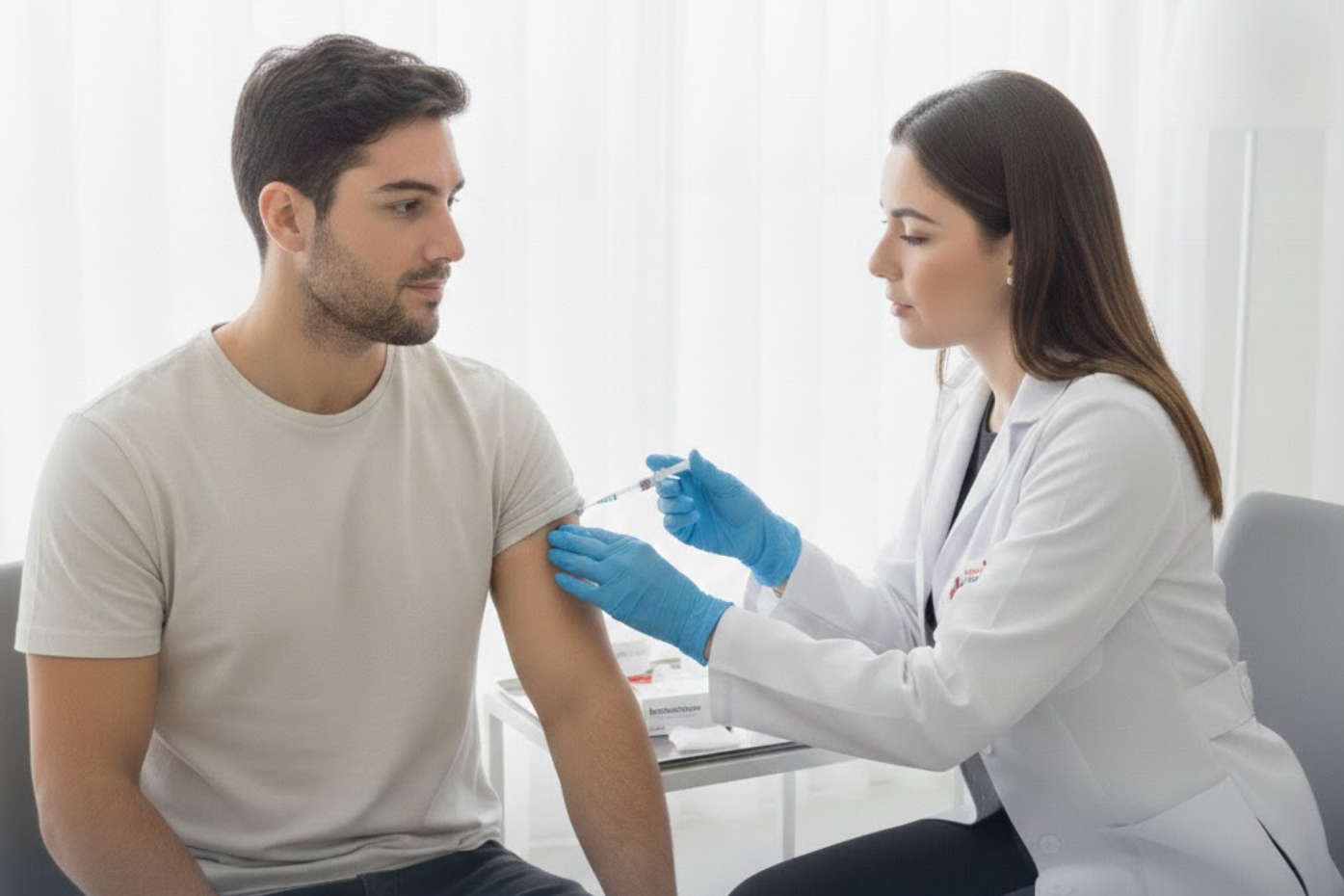 Aplicación inyectable de metotrexato (imagen referencial)