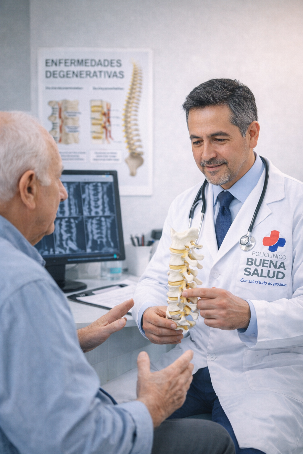 Enfermedades degenerativas de columna (imagen referencial)