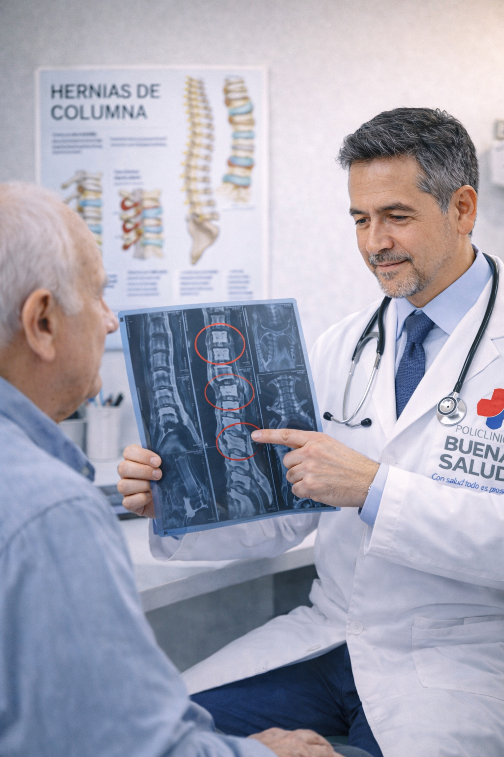 Hernias de columna (imagen referencial)