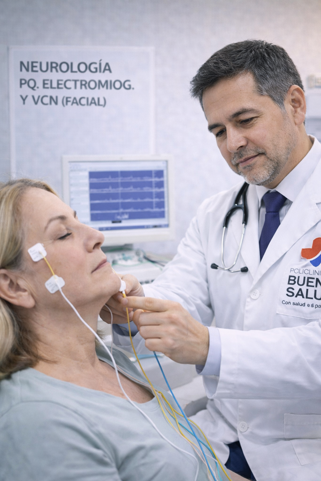 Electromiografía y VCN facial (imagen referencial)