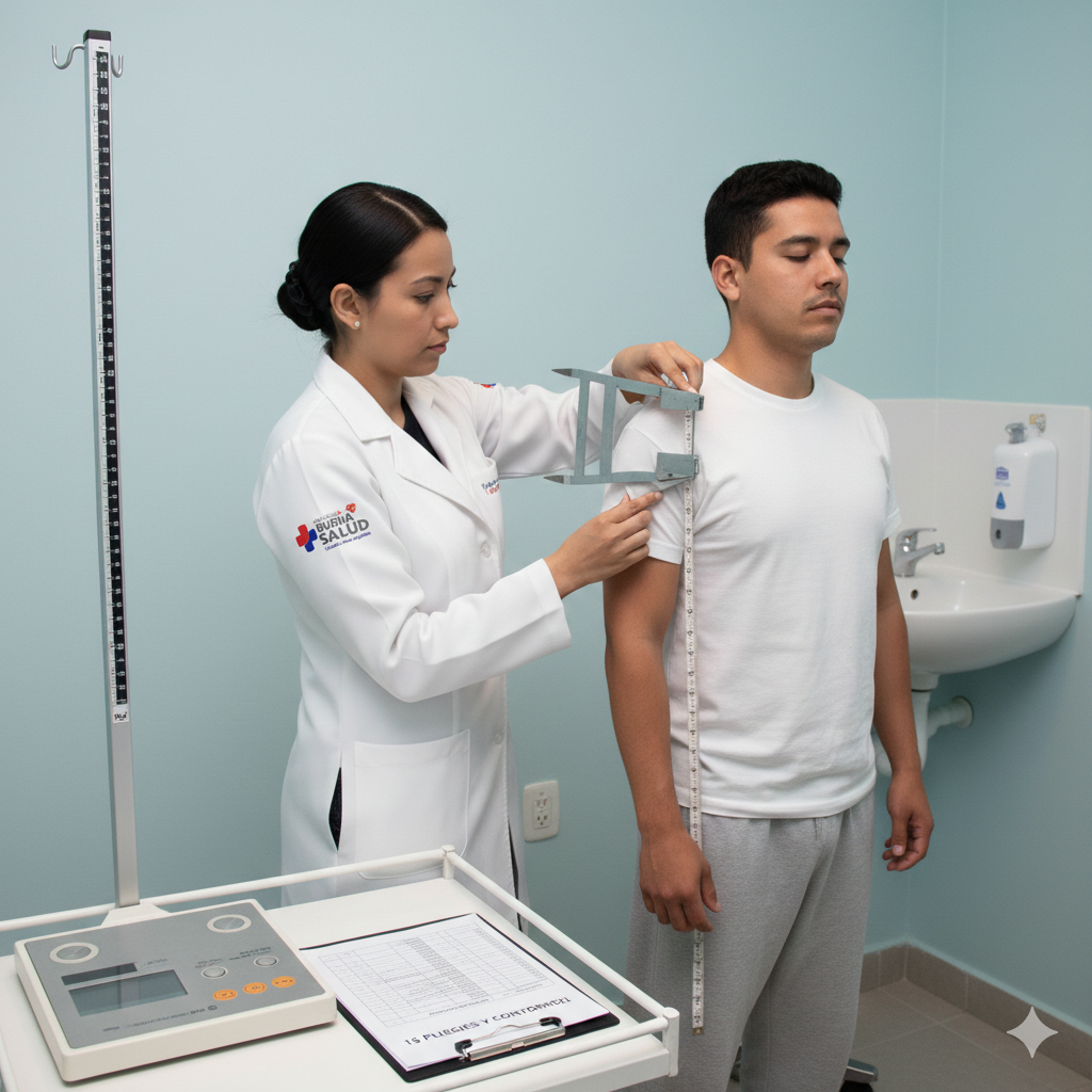 Evaluación de composición corporal (imagen referencial)