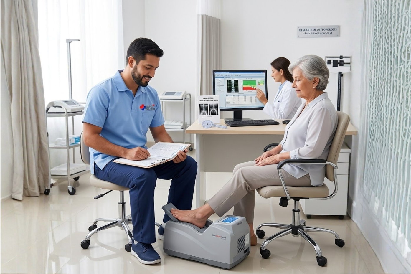 Descarte de osteoporosis (imagen referencial)