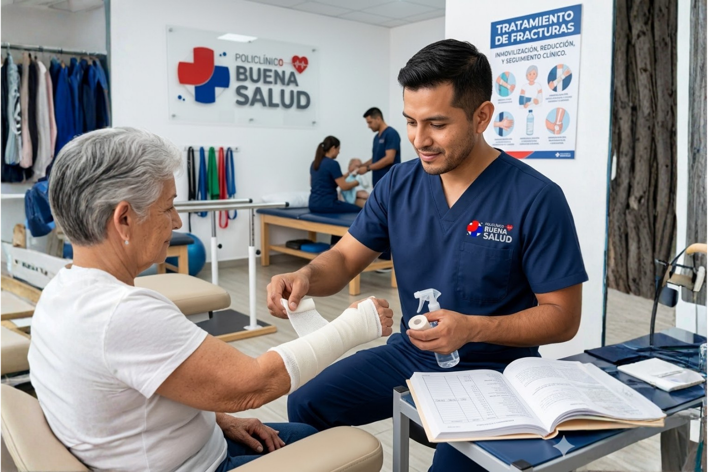 Manejo de fracturas (imagen referencial)