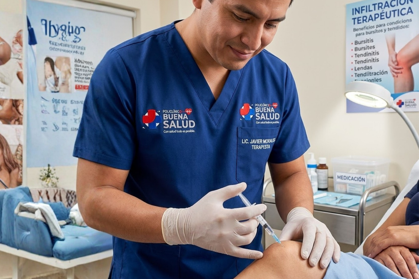 Infiltración articular (imagen referencial)